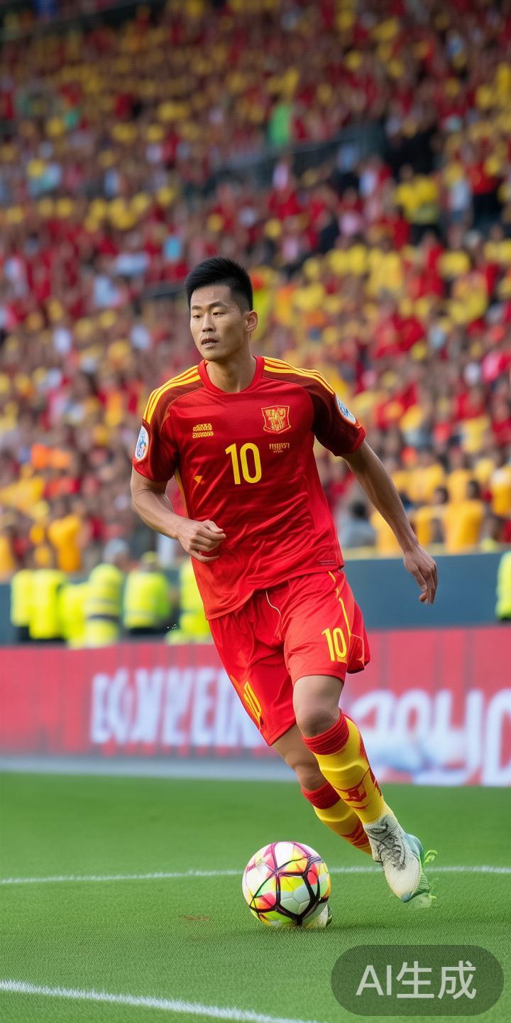 作为中国足球的杰出代表，李明以其出色的球技和良好的